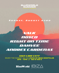 PATIO PARTY Electronic Music Night – August 3rd at IBIZASLC