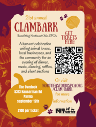 NEOSPCA's 21st Annual Clambark: A Harvest Celebration