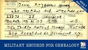 Military Records for Genealogy