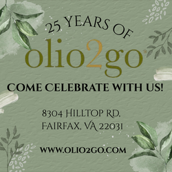Celebrating 25 years at Olio2Go every Saturday in August