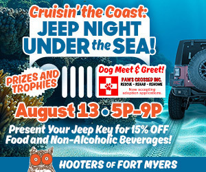 Fort Myers Hooters Holds Monthly Jeep Night