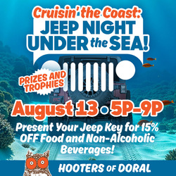 Hooters to Hold Two Jeep Nights in South Florida