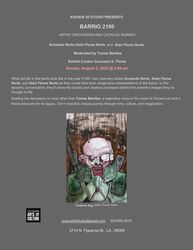 "Barrio 2100" Live Discussion and catalog signing