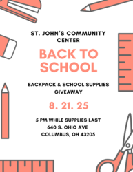 St. John Community Center Back to School Giveaway