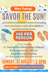 Savor the Sun: A Wine Tasting Experience