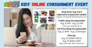 Next Size Up Kids Online Consignment Event