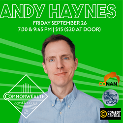 ANDY HAYNES presented by Commonwealth Comedy Club
