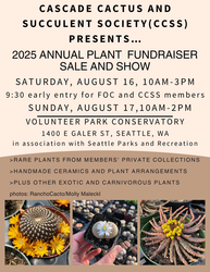 More Than Prickly: Cascade Cactus and Succulent Society Fundraiser Sale and Show