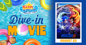 Dive-In Movie at SunSplash: Sonic The Hedgehog III 🦔💥