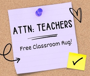 Free Classroom Rug Giveaway - 1 Day Event
