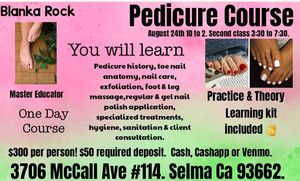 One Day Pedicure Course with Master Educator Blanka Rock