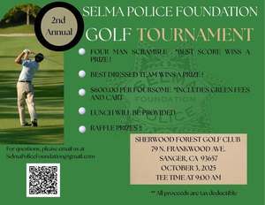 Selma Police Foundation Golf Tournament Fundraiser