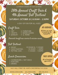26th Annual Craft Fair and 4th Annual Fall Festival