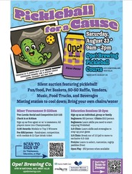 "Pickleball for Healthy Beginnings" at OPE! Brewing Company