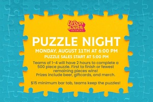 Urban South Brewery Hosts a Puzzle Night on Monday, August 11