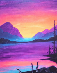 Artvana Paint and Sip at Top Down Brewing Sumner August 2025