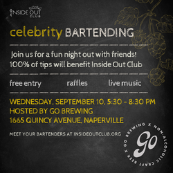 Celebrity Bartending Night to Benefit Inside Out Club