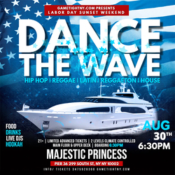 LDW DANCE THE WAVE SATURDAY SUNSET MAJESTIC PRINCESS YACHT PARTY