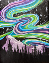 Artvana Paint and Sip Class at Cranes Castle in Bremerton August 2025