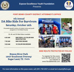 5th Annual Fort Bend County District Attorney’s Bike Ride for Survivors