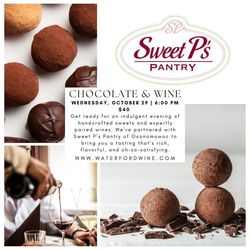 Chocolate & Wine Pairing with Sweet P's Pantry