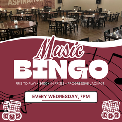 Wednesday Night Music Bingo at Aspirations Winery