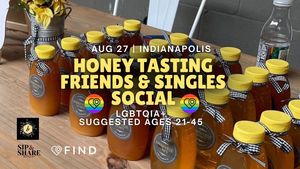 LGBTQIA+ Honey & Wine Tasting Friends & Singles Social 21-45 | Indianapolis