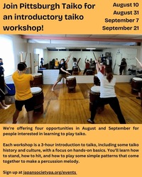 Pittsburgh Taiko Beginner Workshop