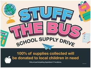 Doherty Applebee's “Stuff the Bus” School Supply Drive