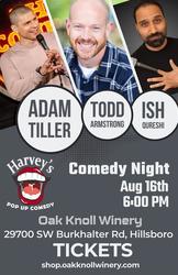 Harvey's Pop Up Comedy at Oak Knoll Winery
