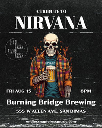Endless, Nameless - A Tribute to Nirvana @ Burning Bridge Brewing - Aug 15, 2025