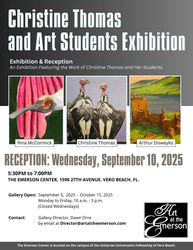 Christine Thomas and Art Students Exhibition