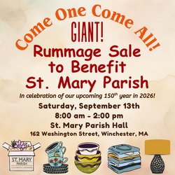 Giant Rummage Sale to Benefit St. Mary Parish