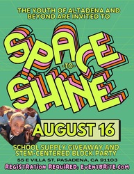 SPACE TO SHINE: School Supply & STEM-Centered BLOCK PARTY