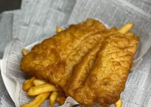 Tastefully British Fish & Chips or Chicken & Chips Dinner