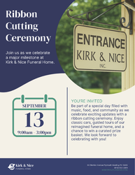 Kirk & Nice Funeral Home Ribbon Cutting Celebration