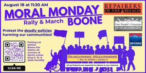 Moral Monday Boone Rally & March