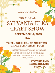 3rd annual Sylvania Elks craft show