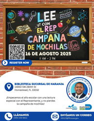 Read with the Rep. and Backpack Drive