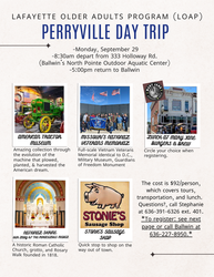 Lafayette Older Adult Program Perryville Day Trip