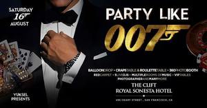 “DRESSED TO KILL” The Clift Royal Sonesta Hotel Hosts “Party Like 007” in the Legendary Redwood Room