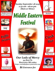 Middle Eastern Festival Sunday September 28, 2025
