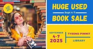 Tysons Library Book & Media Sale Sept 4-7