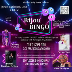Bijou BINGO! at Bootlegger's in Troy