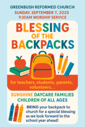 Back to School Blessing of the Backpacks