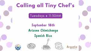 Calling All Tiny Chefs: Arizona Chimichanga And Spanish Rice
