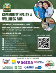 City of Homestead Hosts 1st Annual Community Health & Wellness Fair