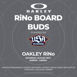 Oakley x RiNo Board Buds
