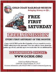 Gold Coast Railroad Museum Presents: FREE FIRST SATURDAY (December)