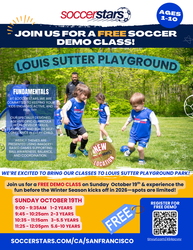 Join Our Free Demo Day at a New SF Location! Super Soccer Stars is Coming to Louis Sutter Playground